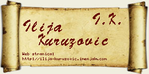 Ilija Kuruzović vizit kartica